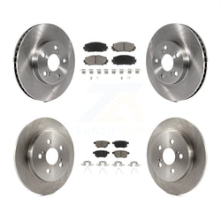 Front Rear Disc Brake Rotors And Ceramic Pads Kit For Toyota Prius Lexus CT200h Plug-In K8C-101286