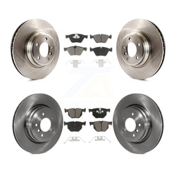 Front Rear Disc Brake Rotors And Ceramic Pads Kit For 2007 BMW 335xi K8C-101296