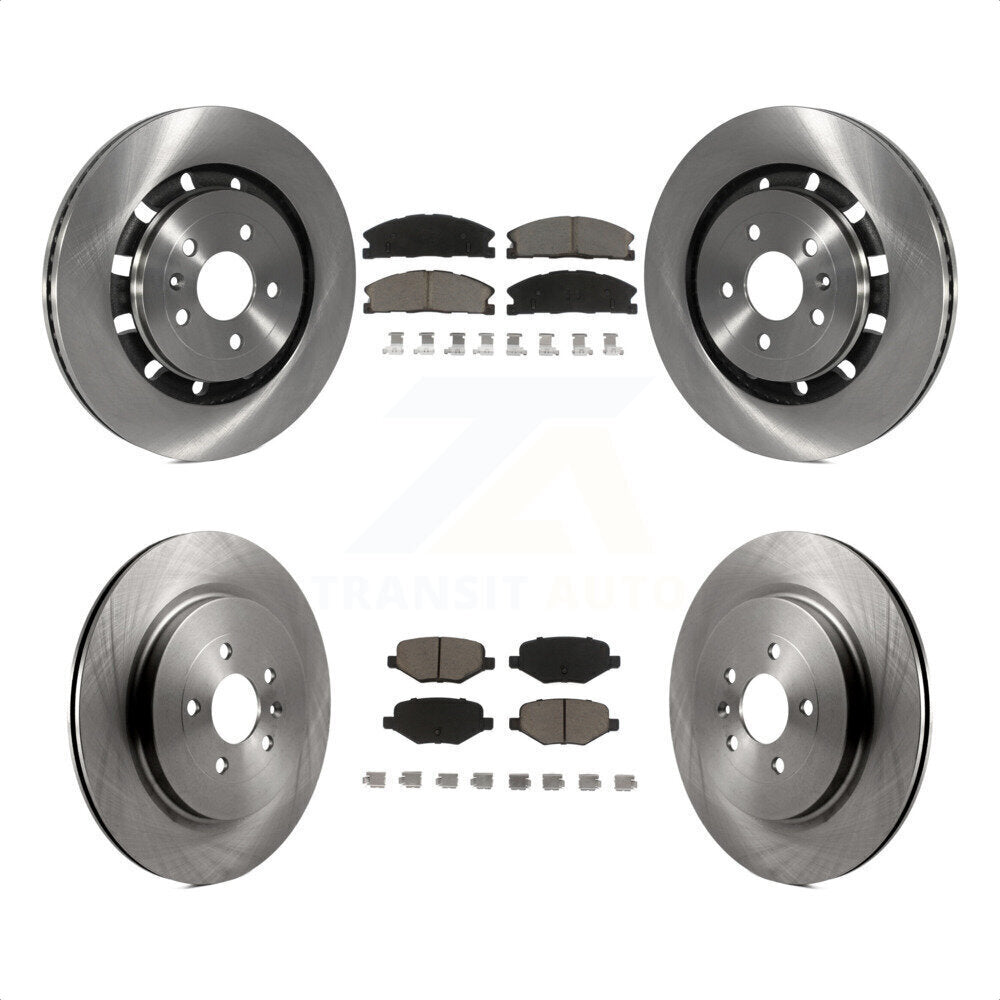 Front Rear Disc Brake Rotors And Ceramic Pads Kit For Ford Explorer Police Interceptor Utility Lincoln MKS Flex Taurus MKT K8C-101302 by Transit Auto