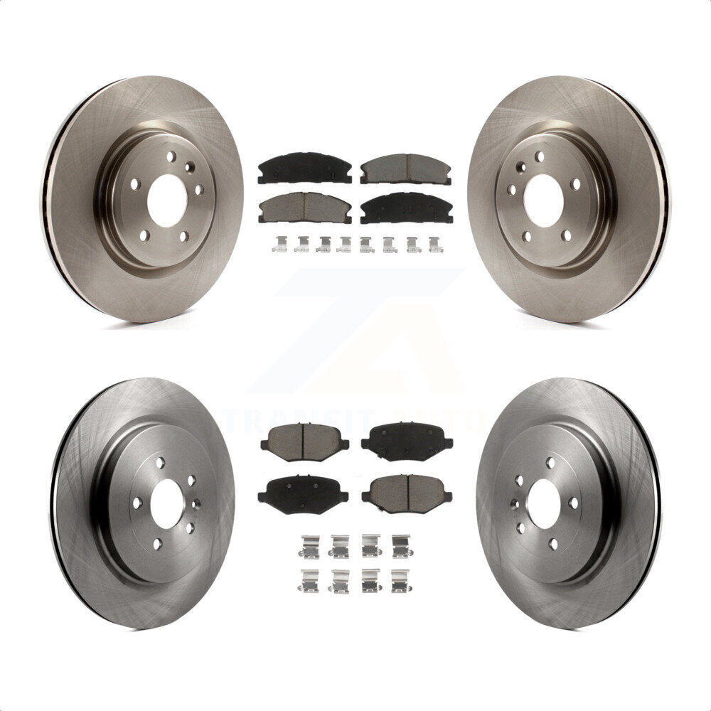 Front Rear Disc Brake Rotors And Ceramic Pads Kit For 2013 Ford Explorer Sport With Heavy Duty Brakes K8C-101303 by Transit Auto