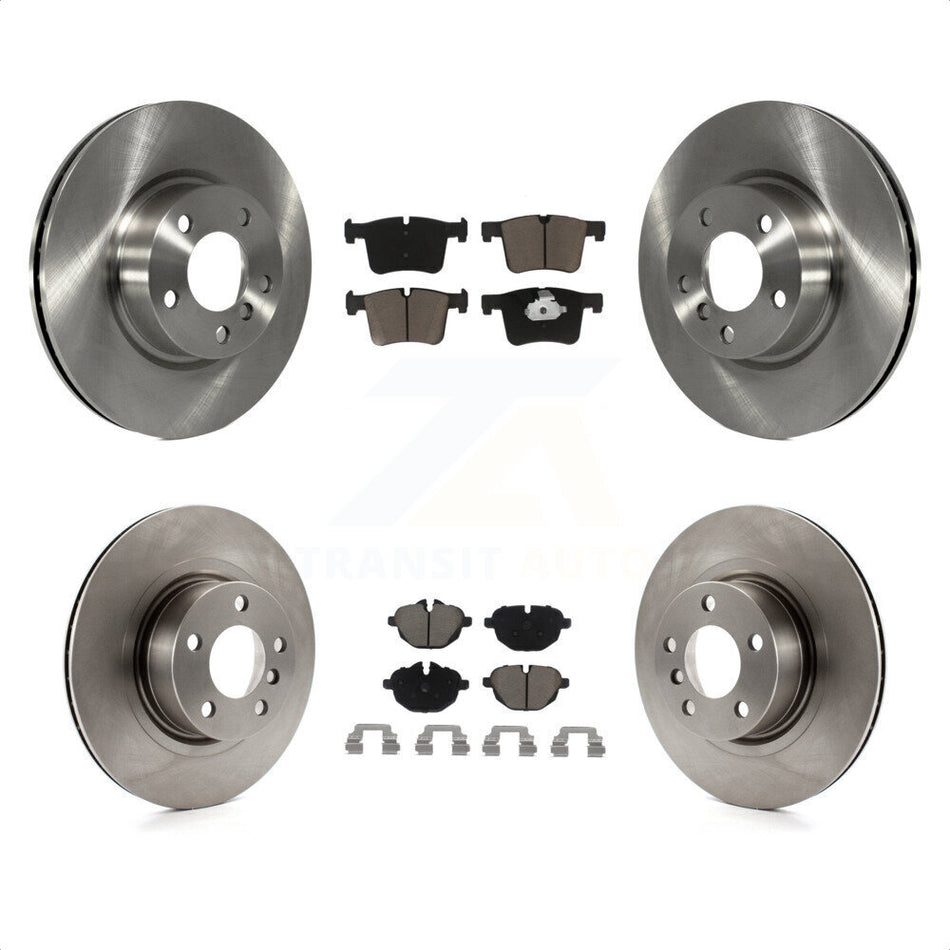 Front Rear Disc Brake Rotors And Ceramic Pads Kit For BMW X3 X4 K8C-101317 by Transit Auto