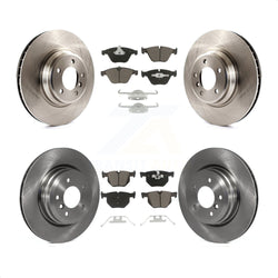 Front Rear Disc Brake Rotors And Ceramic Pads Kit For BMW 335i xDrive X1 335d 335xi 335is K8C-101319