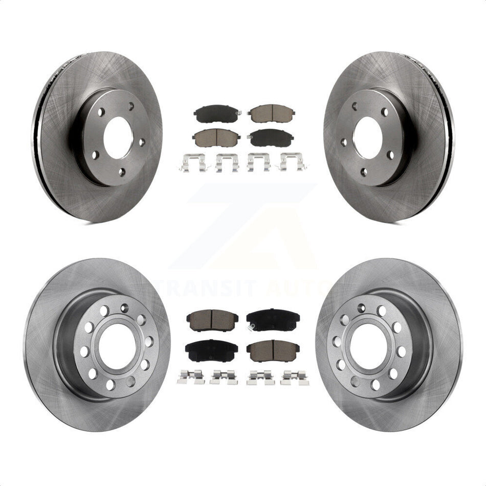 Front Rear Disc Brake Rotors And Ceramic Pads Kit For Nissan Maxima INFINITI I30 From 10/00 K8C-101327 by Transit Auto