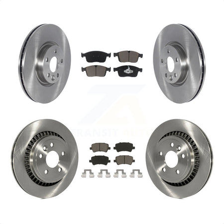 Front Rear Disc Brake Rotors And Ceramic Pads Kit For Volvo XC60 K8C-101333 by Transit Auto