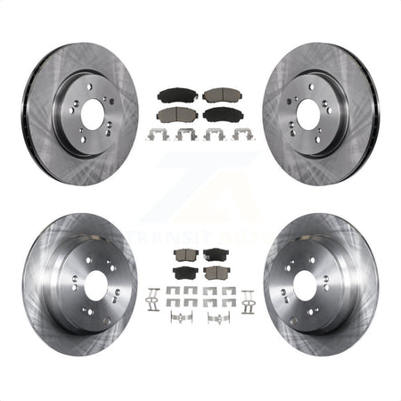 Front Rear Disc Brake Rotors And Ceramic Pads Kit For Acura RDX K8C-101335 by Transit Auto