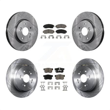 Front Rear Disc Brake Rotors And Ceramic Pads Kit For Honda CR-V Acura RDX K8C-101336 by Transit Auto