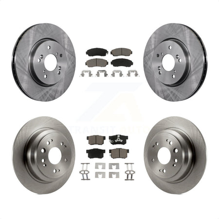 Front Rear Disc Brake Rotors And Ceramic Pads Kit For Honda Accord Crosstour K8C-101337 by Transit Auto