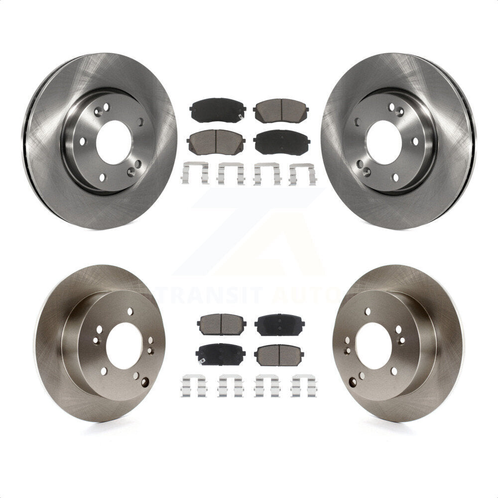 Front Rear Disc Brake Rotors And Ceramic Pads Kit For 2010-2012 Kia Rondo K8C-101342 by Transit Auto