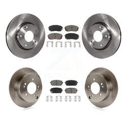 Front Rear Disc Brake Rotors And Ceramic Pads Kit For 2010-2012 Kia Rondo K8C-101342