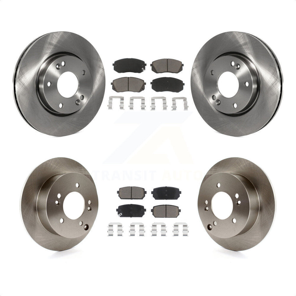 Front Rear Disc Brake Rotors And Ceramic Pads Kit For 2010-2012 Kia Rondo K8C-101342 by Transit Auto