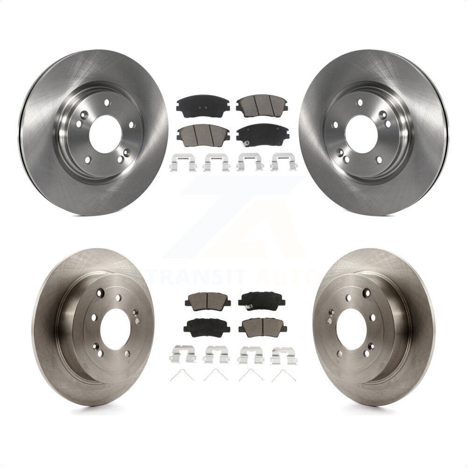 Front Rear Disc Brake Rotors And Ceramic Pads Kit For Hyundai Tucson Kia Sportage K8C-101346 by Transit Auto