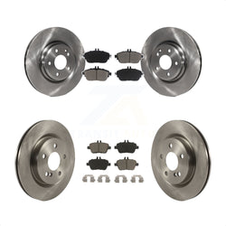 Front Rear Disc Brake Rotors And Ceramic Pads Kit For Mercedes-Benz GLA250 CLA250 INFINITI QX30 K8C-101351