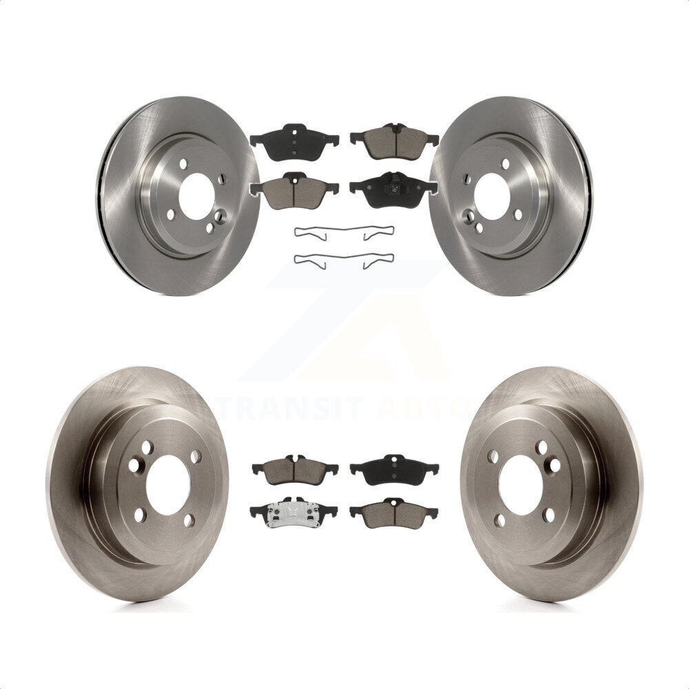 Front Rear Disc Brake Rotors And Ceramic Pads Kit For 2002-2005 Mini Cooper With 276mm Diameter Rotor K8C-101352 by Transit Auto