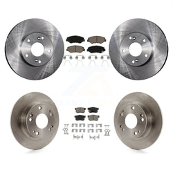 Front Rear Disc Brake Rotors And Ceramic Pads Kit For 2003-2007 Honda Accord 2.4L Excluding Vehicles Built Canadian Market K8C-101371
