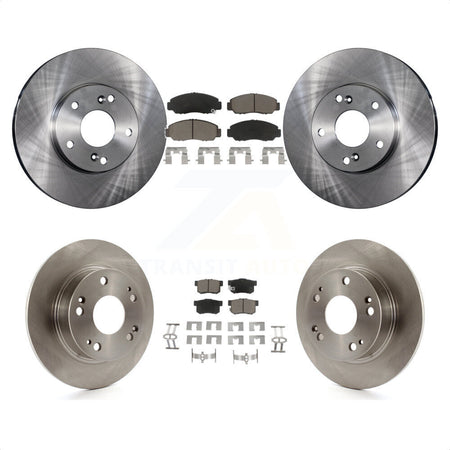 Front Rear Disc Brake Rotors And Ceramic Pads Kit For Honda Accord K8C-101372 by Transit Auto