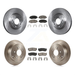 Front Rear Disc Brake Rotors And Ceramic Pads Kit For 2007-2009 Hyundai Santa Fe K8C-101378