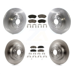 Front Rear Disc Brake Rotors And Ceramic Pads Kit For 2005-2006 Subaru Baja Turbocharged With 292mm Diameter Rotor K8C-101405