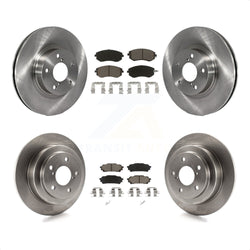 Front Rear Disc Brake Rotors And Ceramic Pads Kit For Subaru Impreza Saab 9-2X K8C-101408