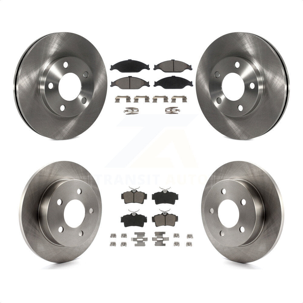 Front Rear Disc Brake Rotors And Ceramic Pads Kit For Ford Mustang K8C-101416 by Transit Auto