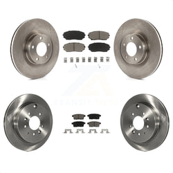 Front Rear Disc Brake Rotors And Ceramic Pads Kit For Ford Edge Lincoln MKX K8C-101424