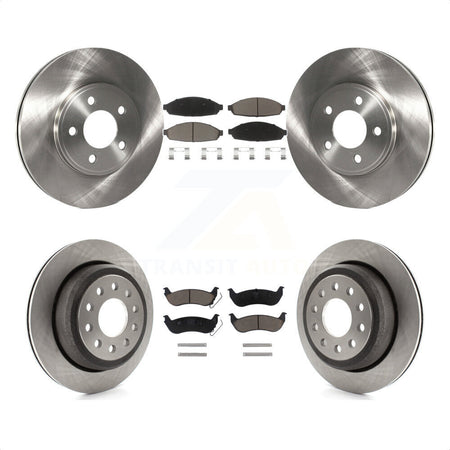 Front Rear Disc Brake Rotors And Ceramic Pads Kit For 2003-2011 Lincoln Town Car Sedan K8C-101428 by Transit Auto