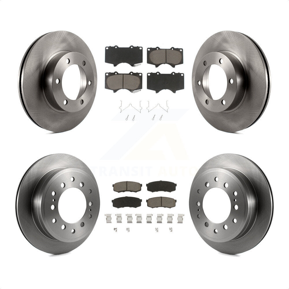 Front Rear Disc Brake Rotors And Ceramic Pads Kit For Toyota Sequoia K8C-101431 by Transit Auto