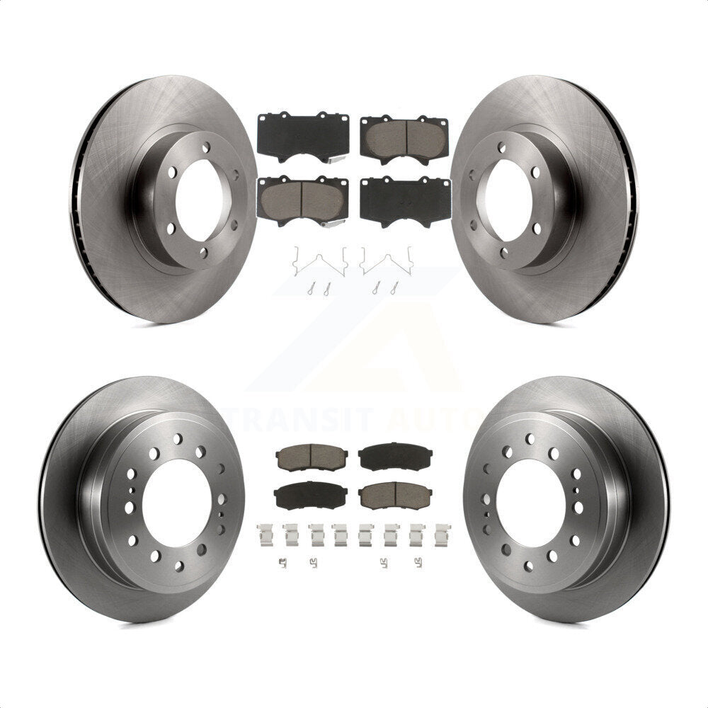 Front Rear Disc Brake Rotors And Ceramic Pads Kit For Toyota 4Runner Lexus GX470 K8C-101432 by Transit Auto