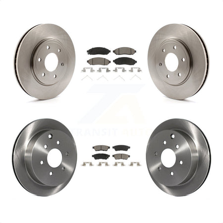 Front Rear Disc Brake Rotors And Ceramic Pads Kit For Nissan Frontier Suzuki Equator 2.5L K8C-101445 by Transit Auto