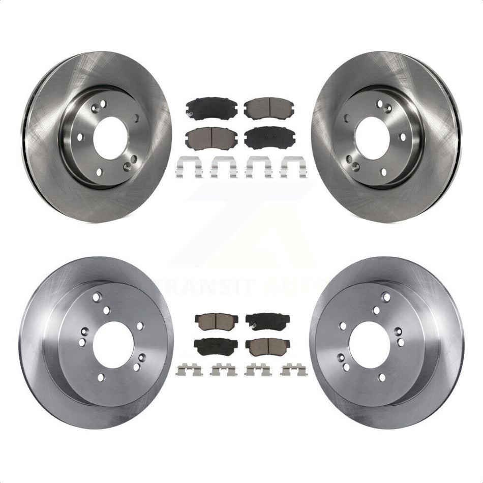 Front Rear Disc Brake Rotors And Ceramic Pads Kit For Kia Sportage Hyundai Tucson K8C-101479 by Transit Auto