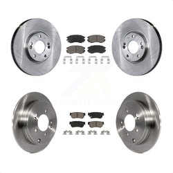 Front Rear Disc Brake Rotors And Ceramic Pads Kit For 2006-2009 Hyundai Azera K8C-101481
