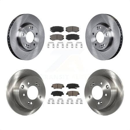 Front Rear Disc Brake Rotors And Ceramic Pads Kit For 2010-2011 Kia Soul 2.0L K8C-101482 by Transit Auto