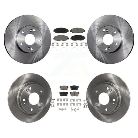 Front Rear Disc Brake Rotors And Ceramic Pads Kit For 2014-2015 Honda Civic Touring K8C-101499 by Transit Auto