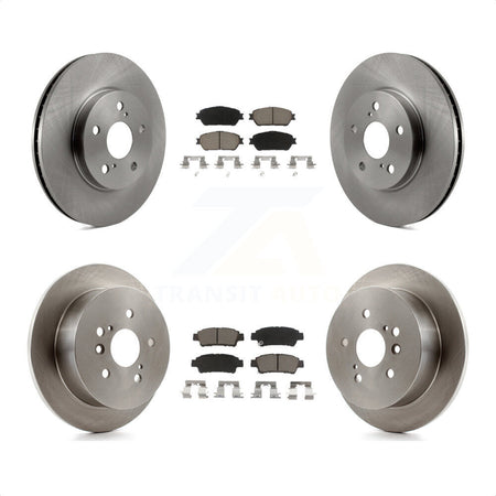 Front Rear Disc Brake Rotors And Ceramic Pads Kit For 2004-2010 Toyota Sienna K8C-101501 by Transit Auto