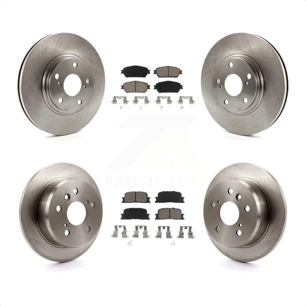 Front Rear Disc Brake Rotors And Ceramic Pads Kit For 2004-2006 Lexus ES330 K8C-101505 by Transit Auto