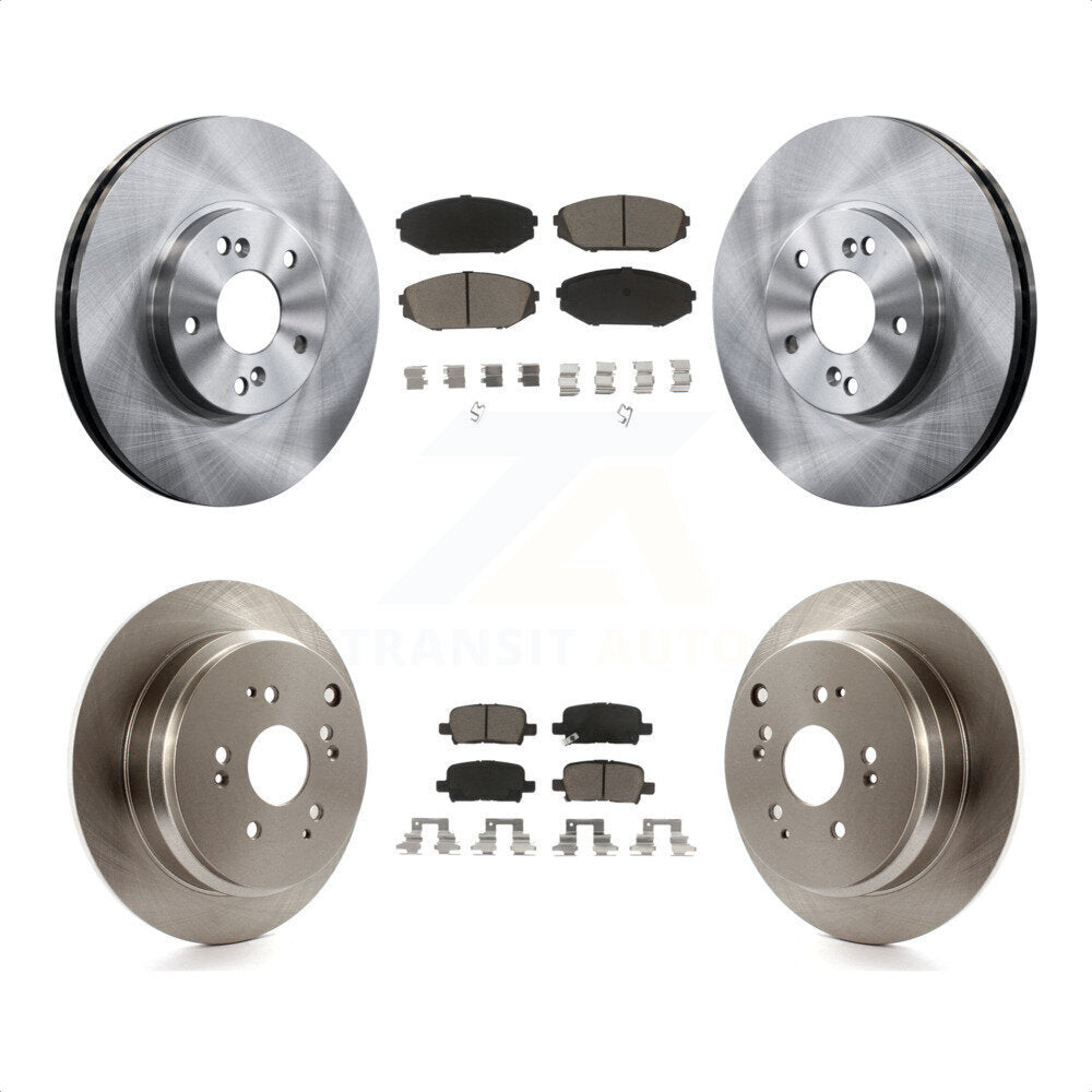 Front Rear Disc Brake Rotors And Ceramic Pads Kit For 2002-2004 Honda Odyssey K8C-101512 by Transit Auto