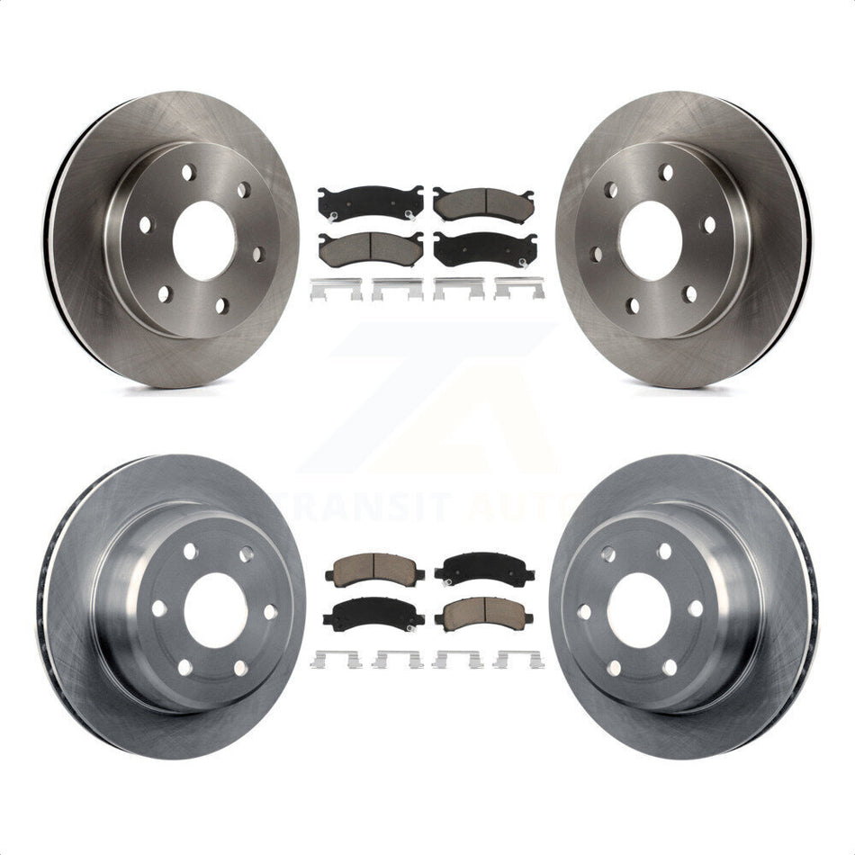 Front Rear Disc Brake Rotors And Ceramic Pads Kit For Chevrolet Tahoe GMC Suburban 1500 Yukon Avalanche XL Cadillac Escalade Express Savana K8C-101515 by Transit Auto