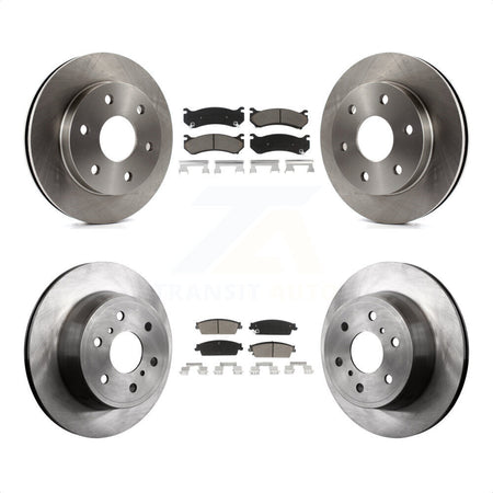 Front Rear Disc Brake Rotors And Ceramic Pads Kit For 2007 Chevrolet Silverado 1500 rear brakes K8C-101519 by Transit Auto