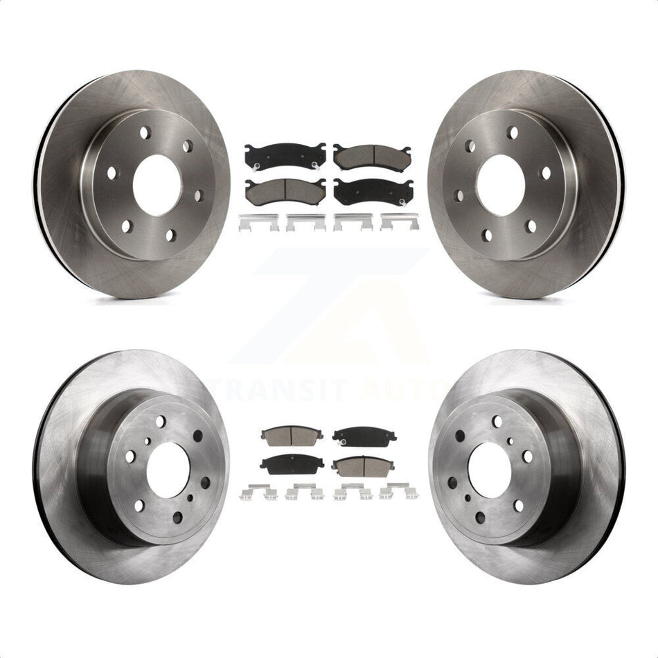 Front Rear Disc Brake Rotors And Ceramic Pads Kit For 2007 Chevrolet Silverado 1500 rear brakes K8C-101519 by Transit Auto