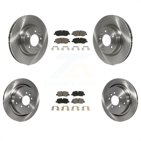 Front Rear Disc Brake Rotors And Ceramic Pads Kit For Land Rover Range Sport LR3 K8C-101520 by Transit Auto