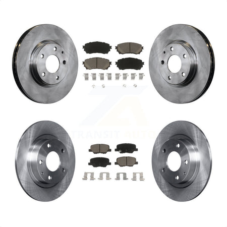 Front Rear Disc Brake Rotors And Ceramic Pads Kit For Mazda 6 K8C-101536 by Transit Auto