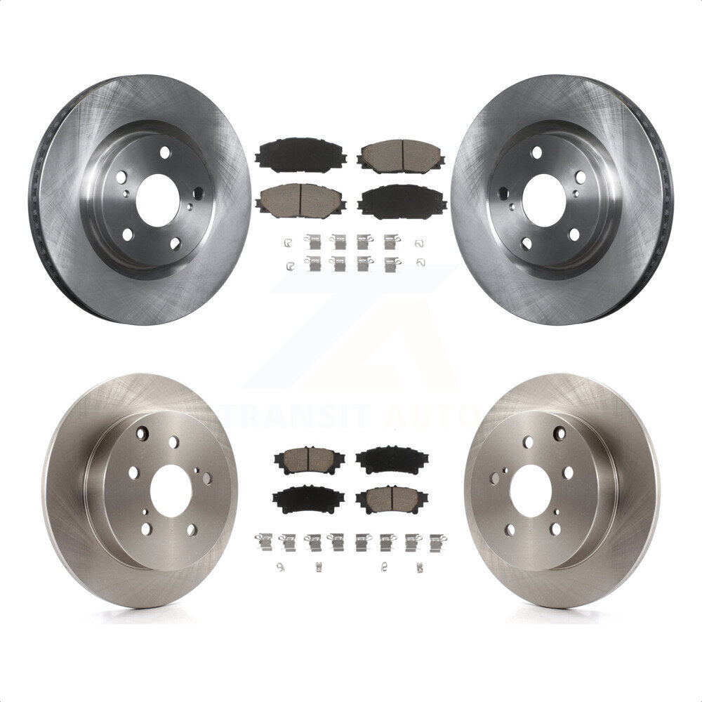 Front Rear Disc Brake Rotors And Ceramic Pads Kit For 2016-2019 Toyota Mirai K8C-101545 by Transit Auto