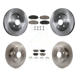 Front Rear Disc Brake Rotors And Ceramic Pads Kit For 2011-2016 Scion tC K8C-101546