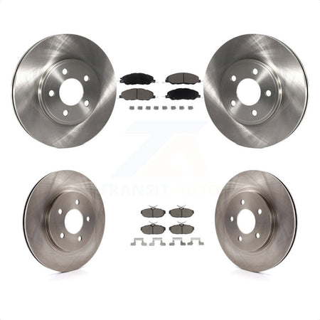 Front Rear Disc Brake Rotors And Ceramic Pads Kit For 2009 Ford Mustang Bullitt K8C-101562 by Transit Auto