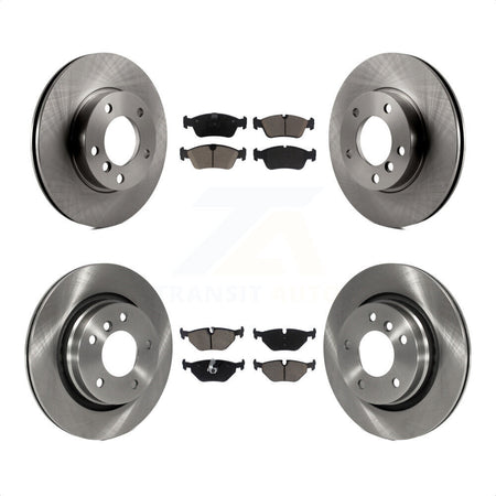 Front Rear Disc Brake Rotors And Ceramic Pads Kit For 1998-1998 BMW 328i 328is With 294mm Diameter Rotor K8C-101577 by Transit Auto