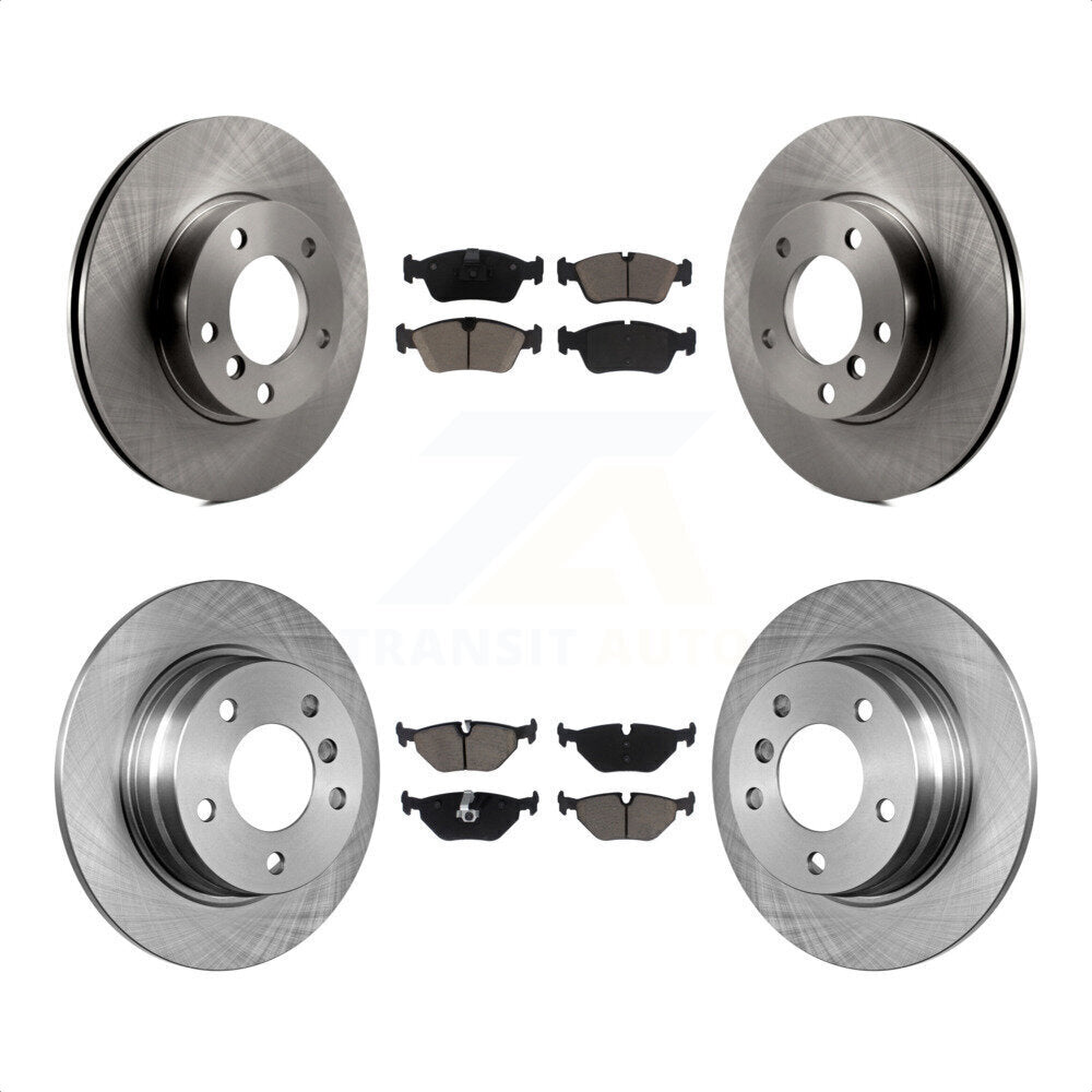 Front Rear Disc Brake Rotors And Ceramic Pads Kit For BMW 328i 318i 323is 328is 318is K8C-101578 by Transit Auto