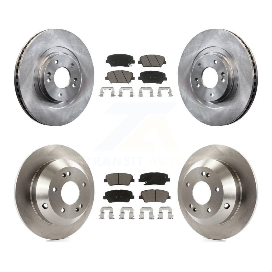 Front Rear Disc Brake Rotors And Ceramic Pads Kit For Hyundai Santa Fe Sport Kia Sorento K8C-101588 by Transit Auto