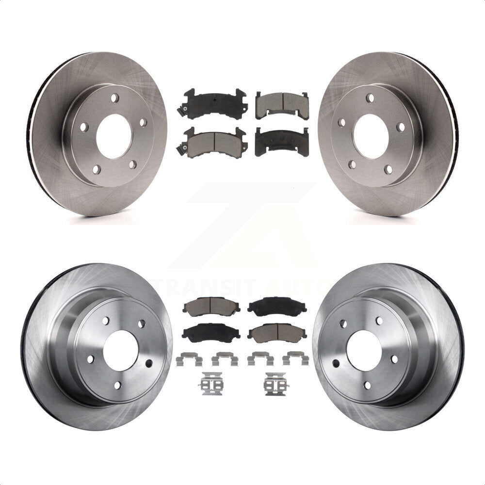 Front Rear Disc Brake Rotors And Ceramic Pads Kit For 1997-1997 Chevrolet S10 GMC Sonoma 4WD K8C-101603 by Transit Auto