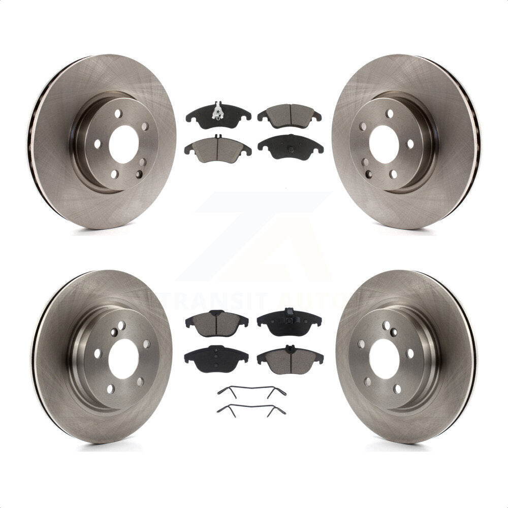 Front Rear Disc Brake Rotors And Ceramic Pads Kit For Mercedes-Benz E350 C300 C350 K8C-101606 by Transit Auto