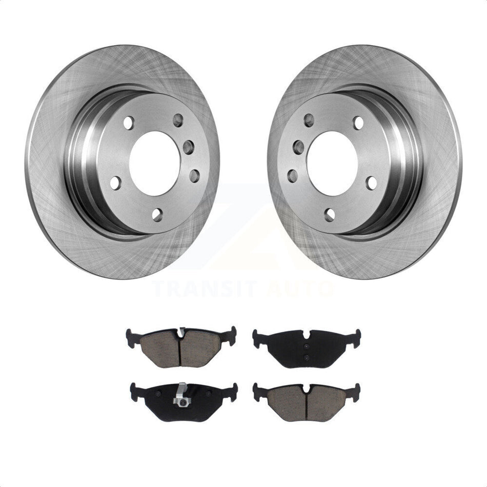 Rear Disc Brake Rotors And Ceramic Pads Kit For BMW 318i 328i 328is 323is 318is K8C-101627 by Transit Auto