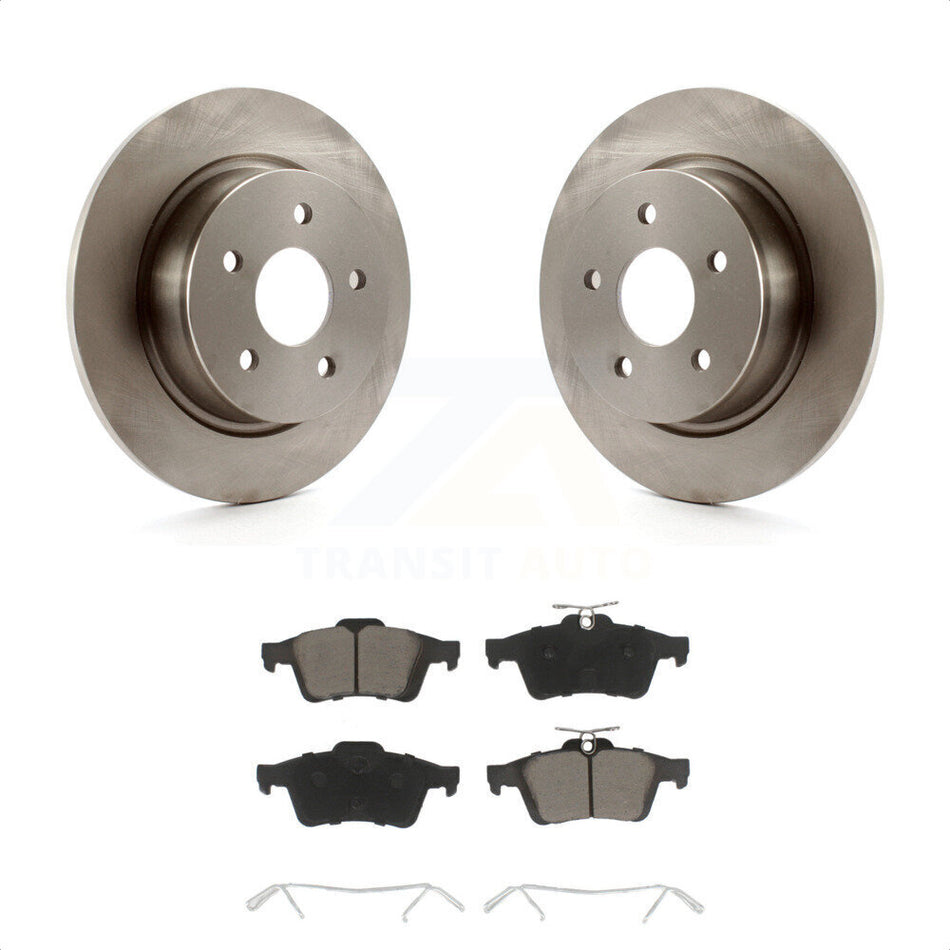 Rear Disc Brake Rotors And Ceramic Pads Kit For Ford Escape Connect C-Max K8C-101630 by Transit Auto